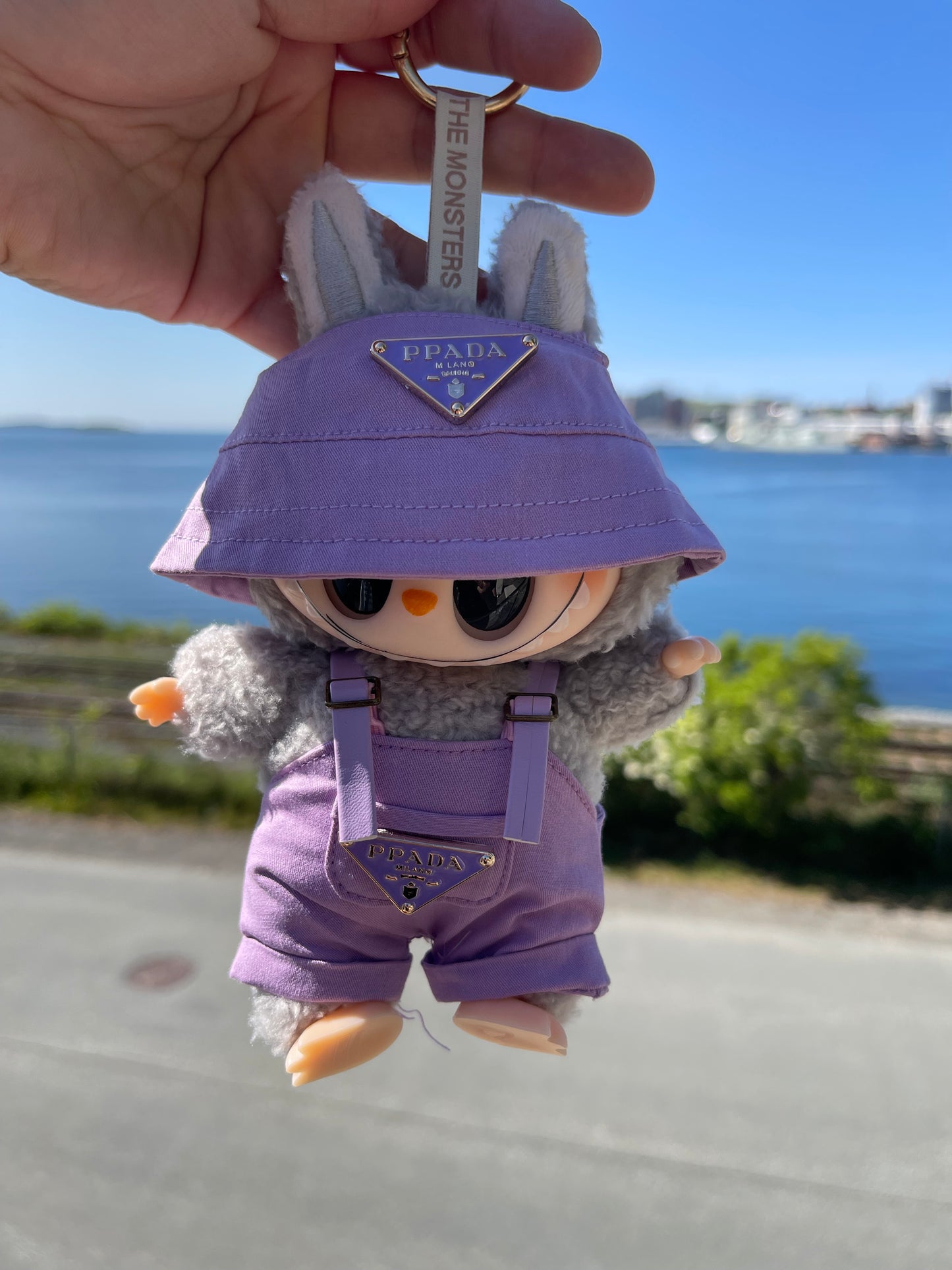 Purple Overalls & Hat