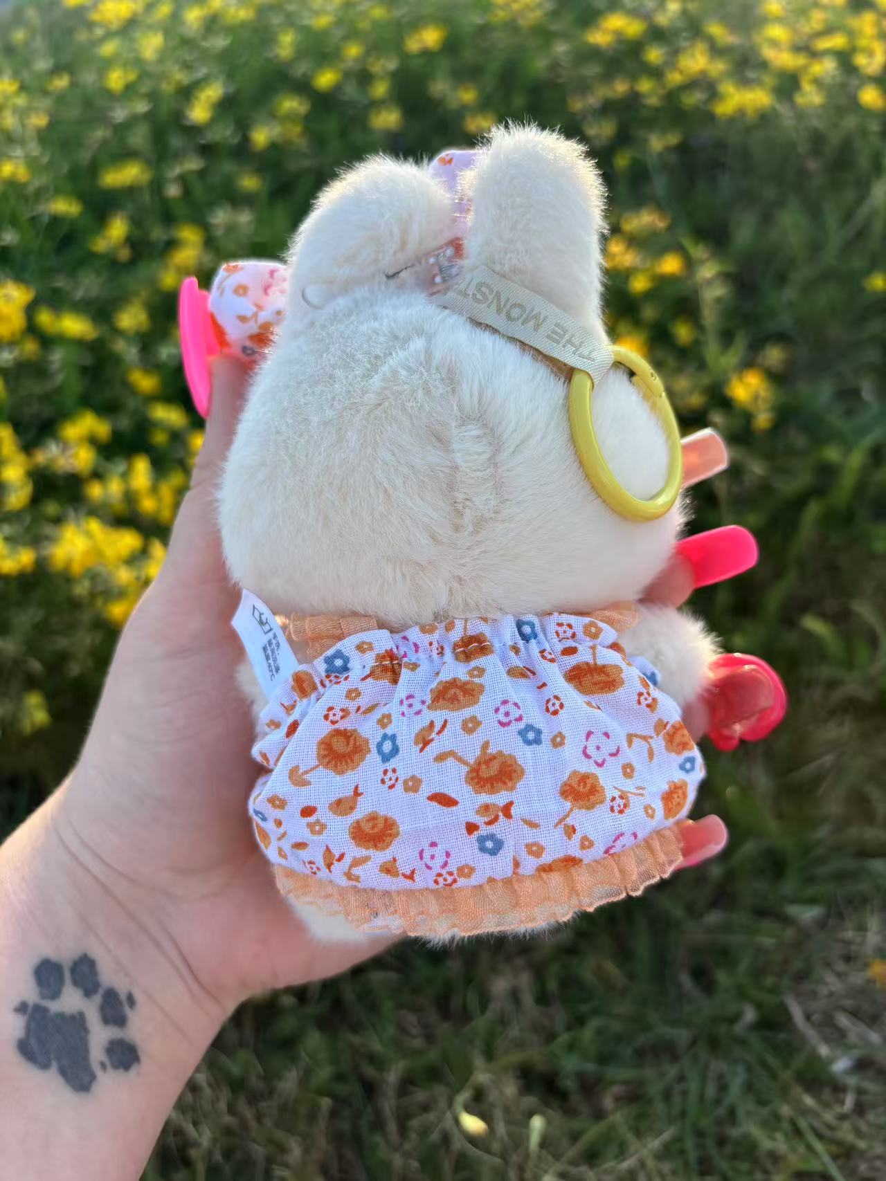 Peach Blossom Smile Labubu Clothes Only