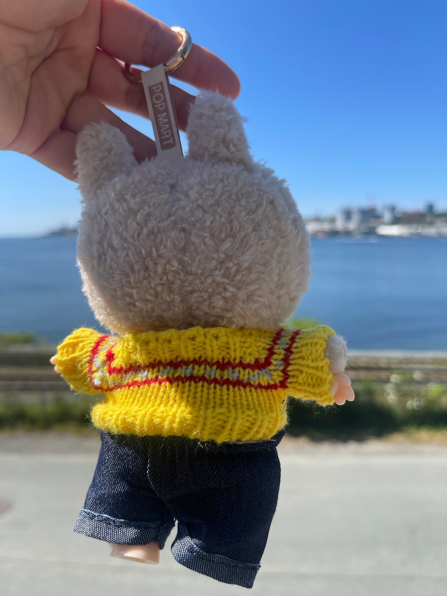 Yellow Knit Sweater w Jeans