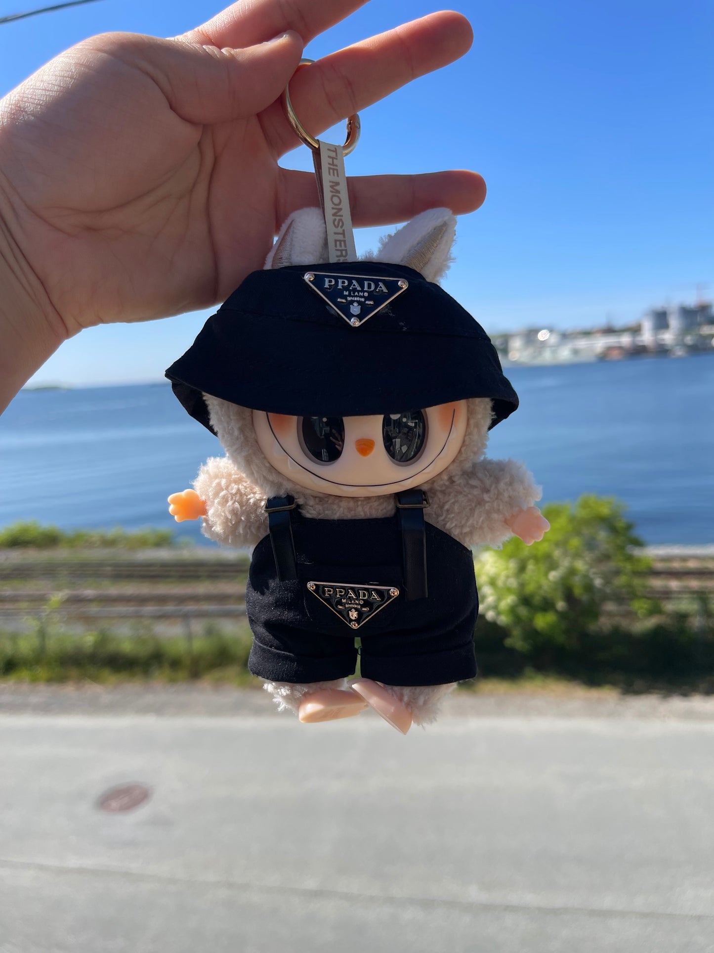 Black Overalls w Hat