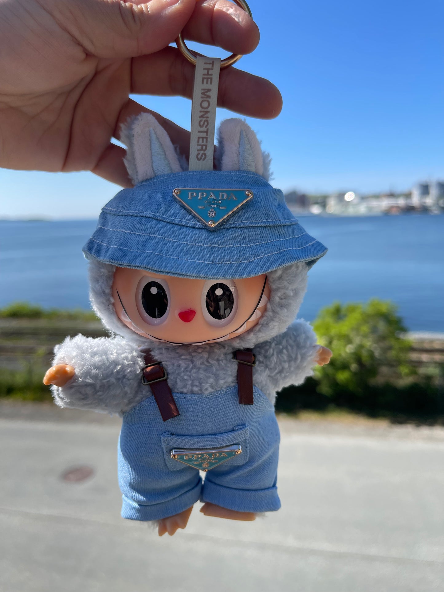 Lt Blue Overalls w Hat