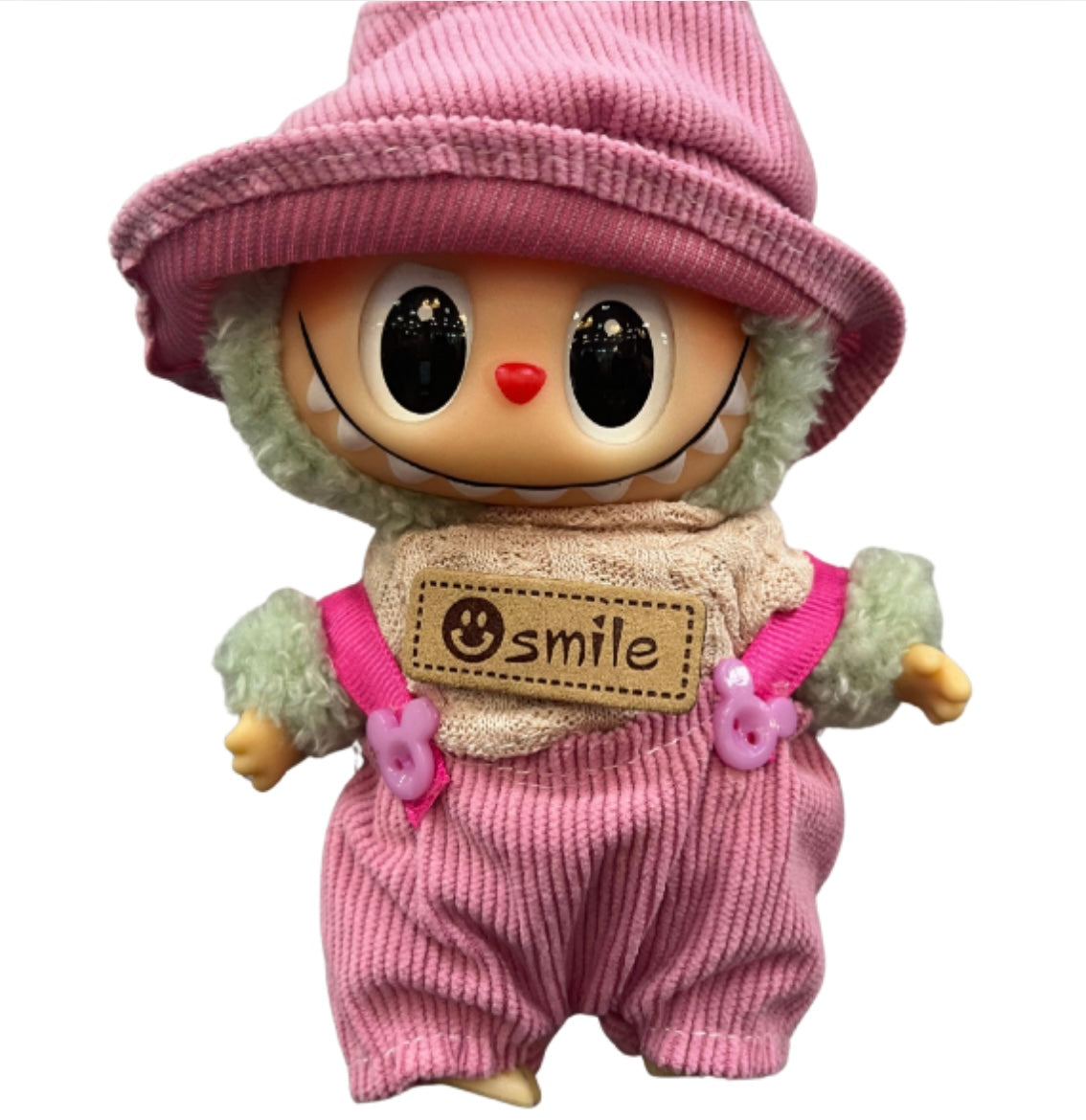 Pink Overalls w T-Shirt & Hat