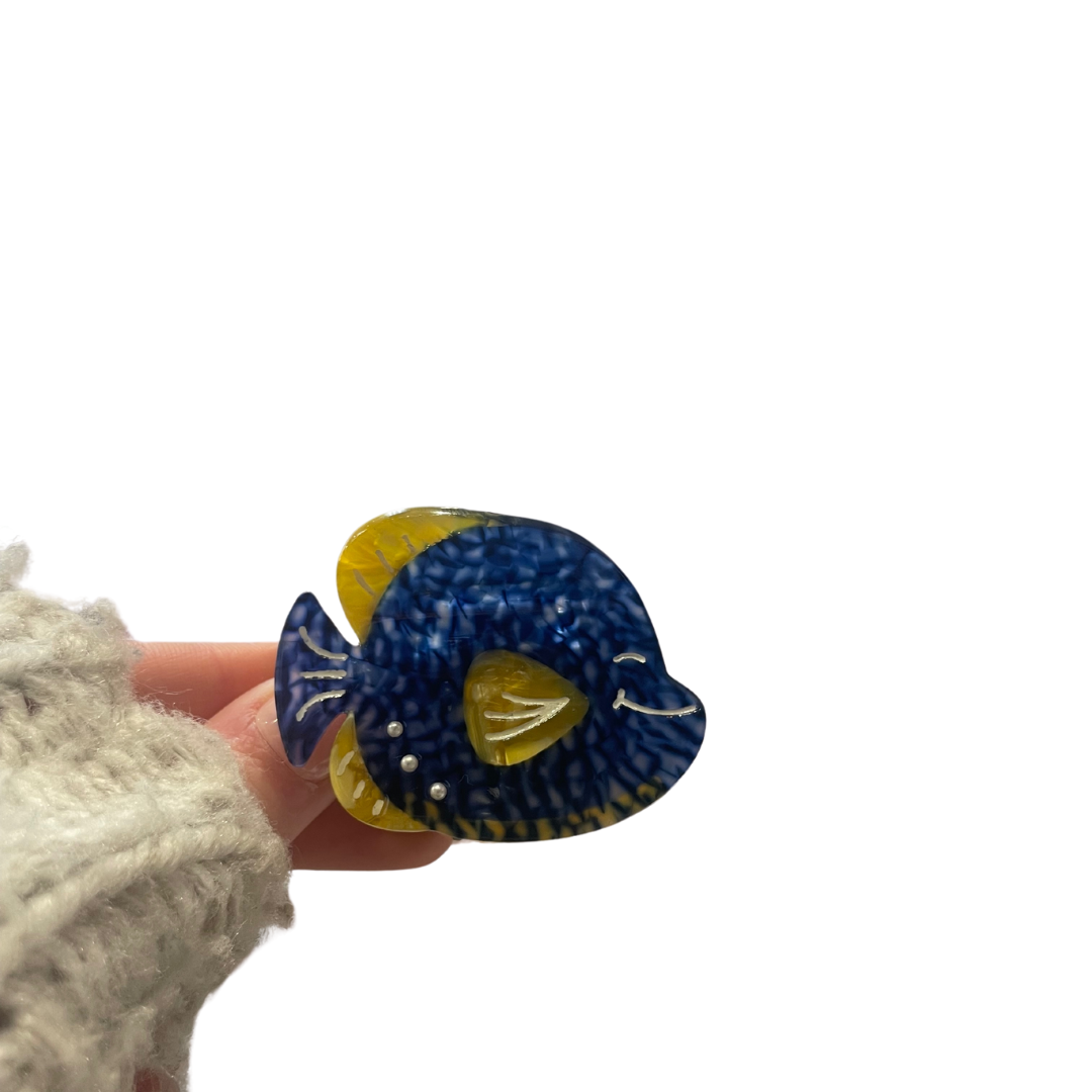 Navy & Yellow Tropical Fish
