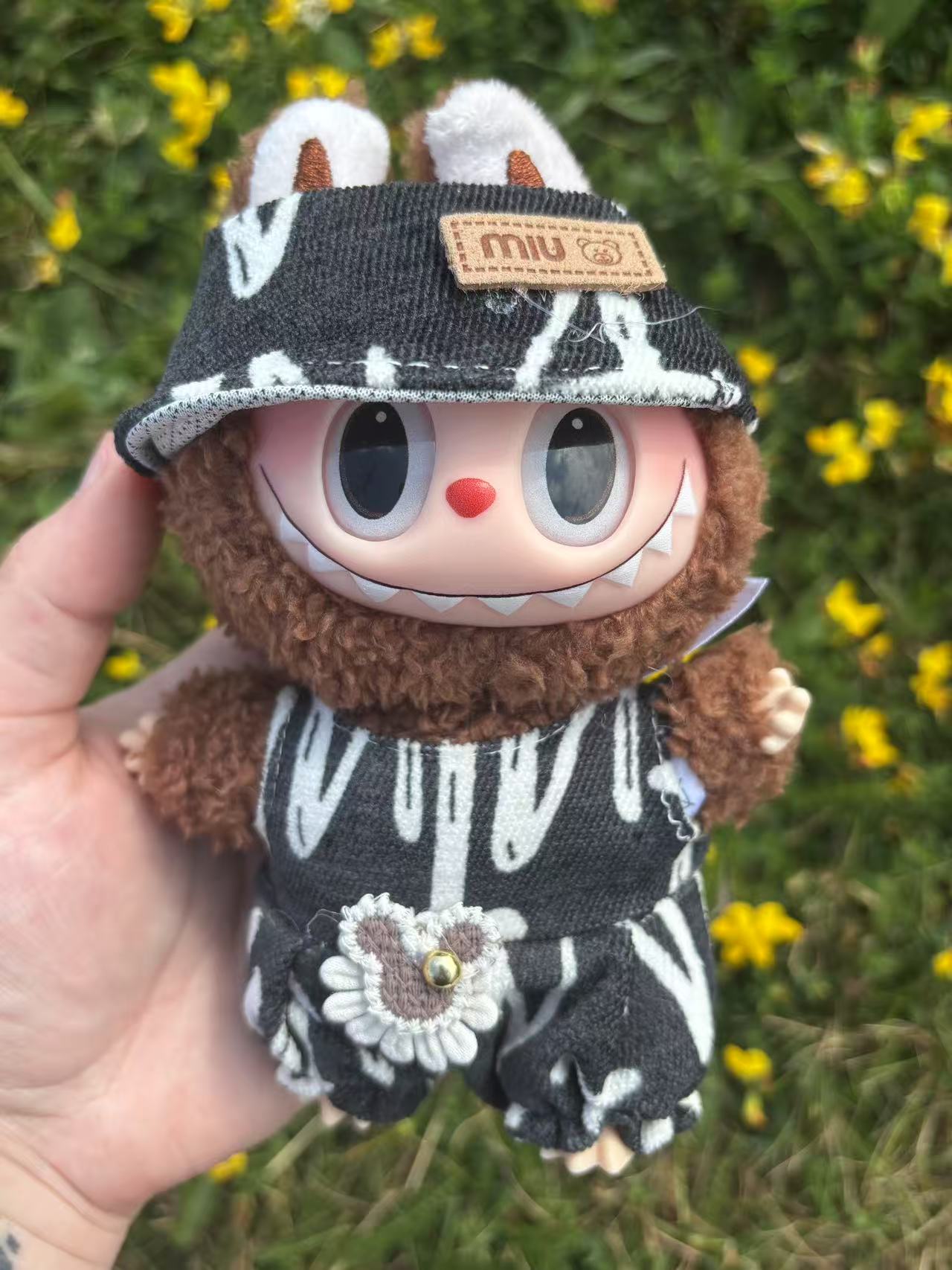 Mocha Daisy Drip Labubu Clothes Only