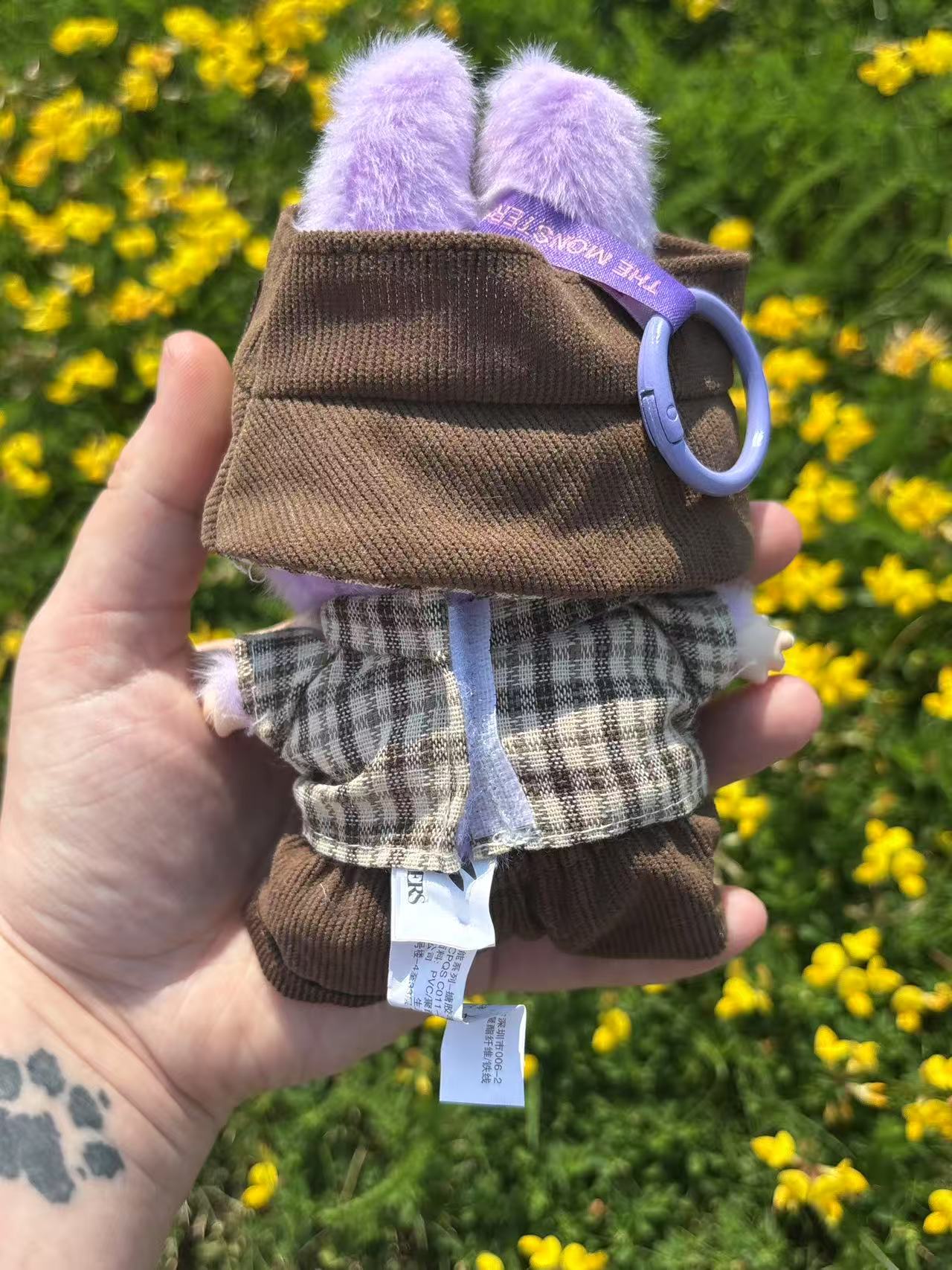 Rustic Plaid Explorer Labubu Clothes Only
