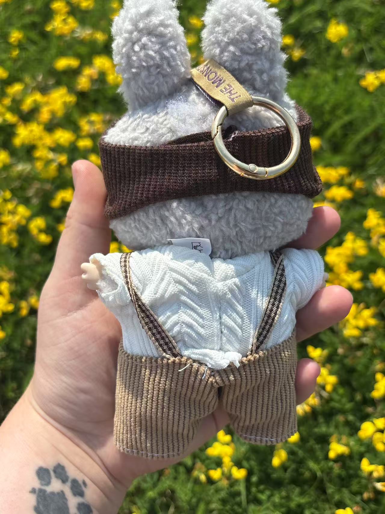 Cozy Bunny Overalls Labubu Clothes Only