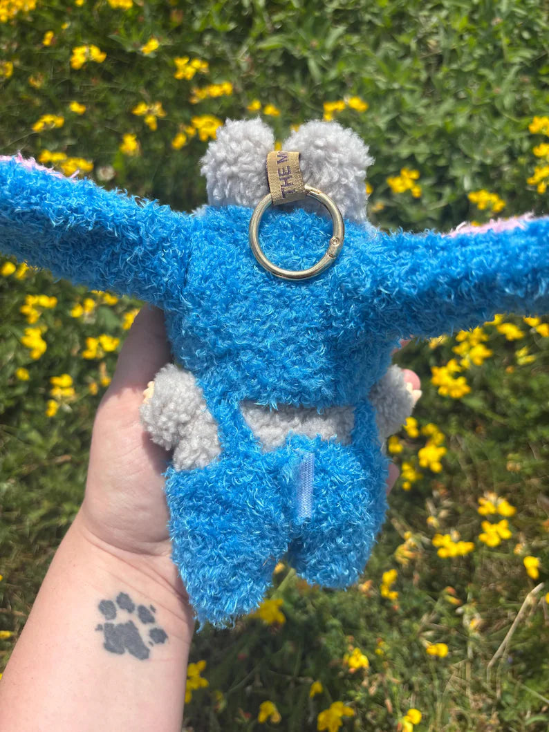 Blue Monster Labubu Clothes
