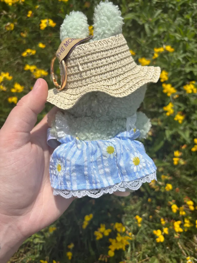 Sundress with Strawhat Labubu Clothes