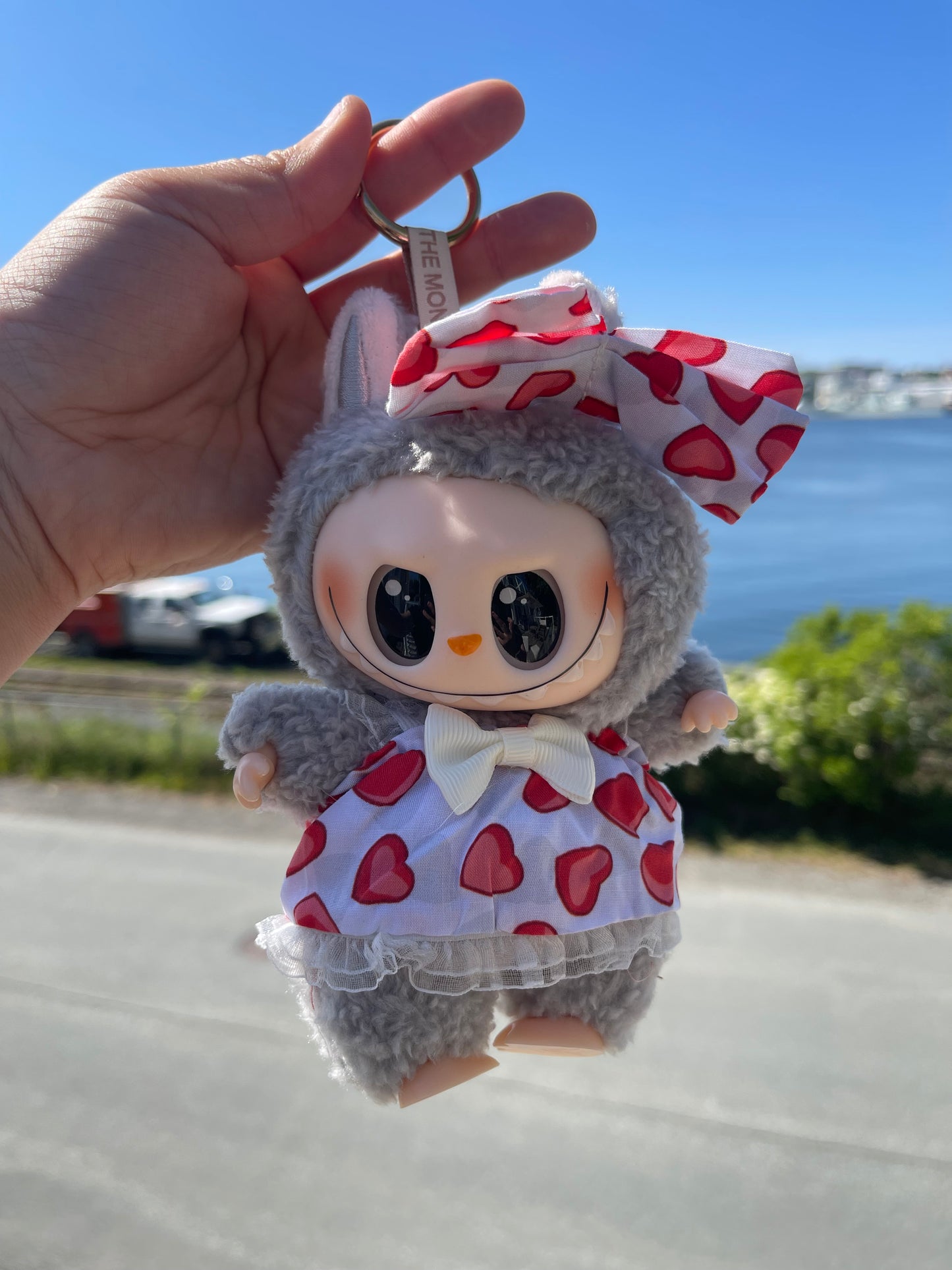 White Dress w Hearts and Bow