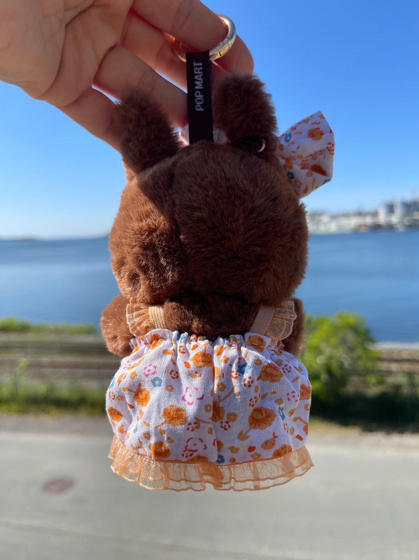 Orange Floral Dress w Bow