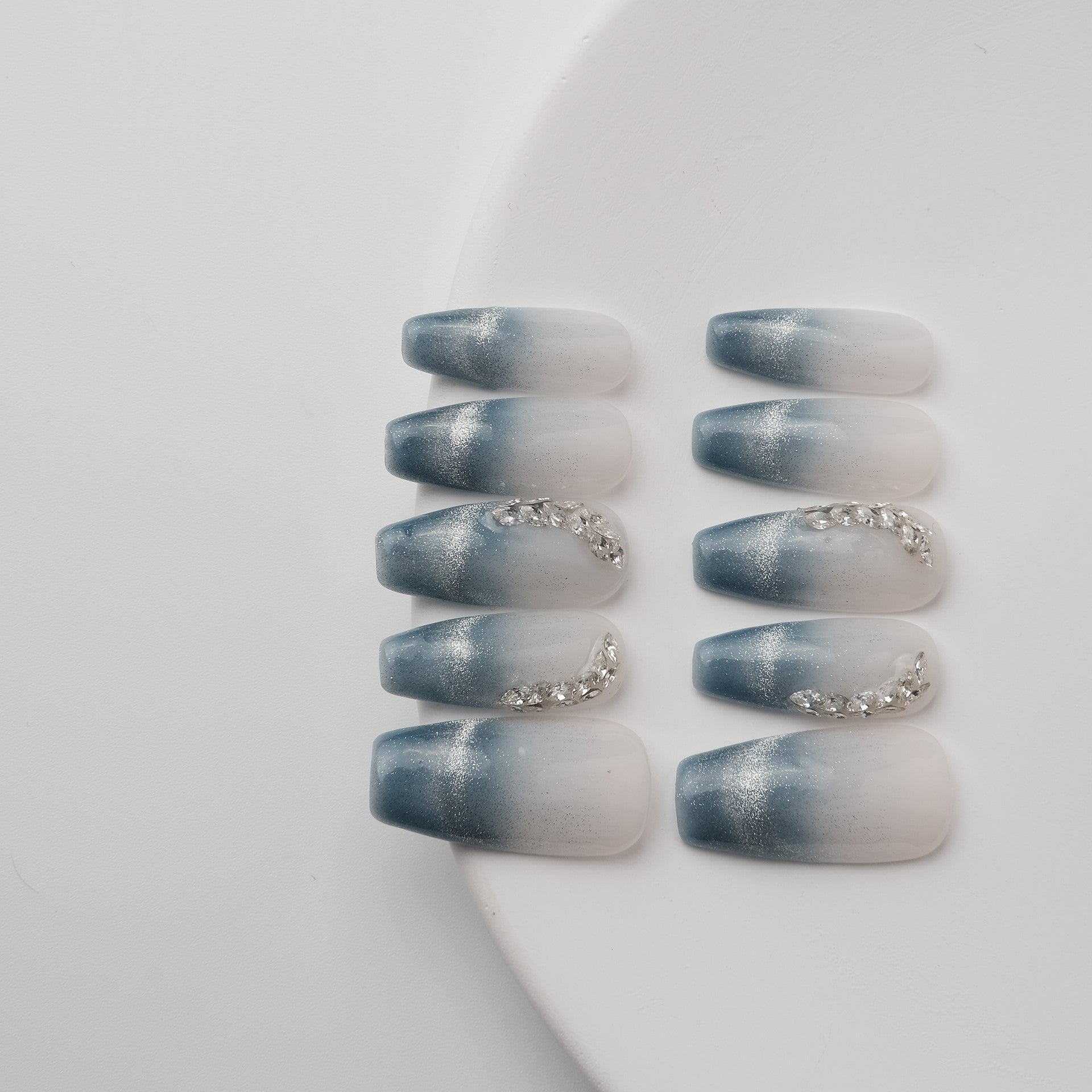 Crystal Blue Ombre