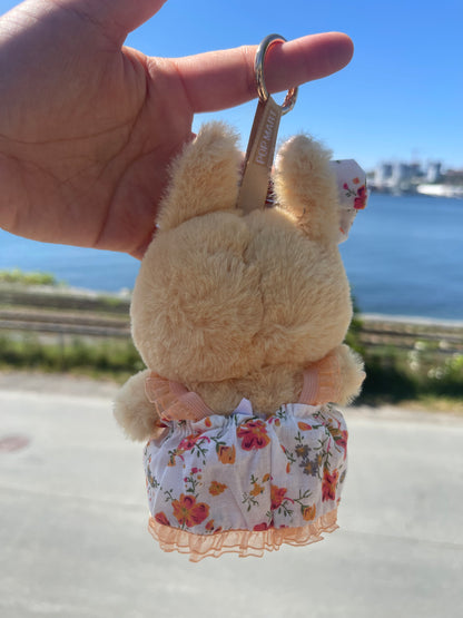 Orange Floral Sundress w Bow