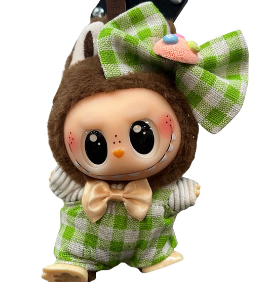 Green Checkered Jumpsuit w Shirt & Bow