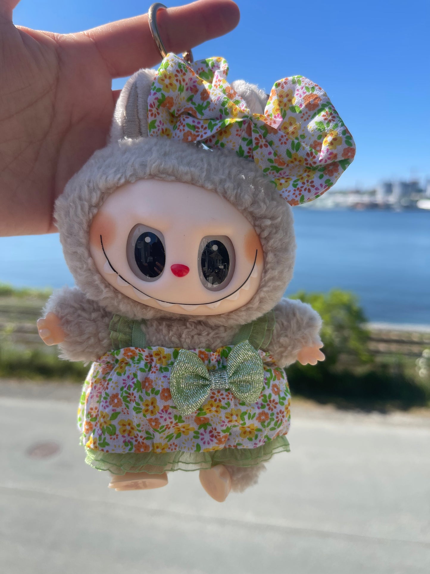 Green Floral Dress w Bow
