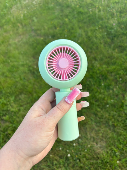 Circle LED Handheld Fan