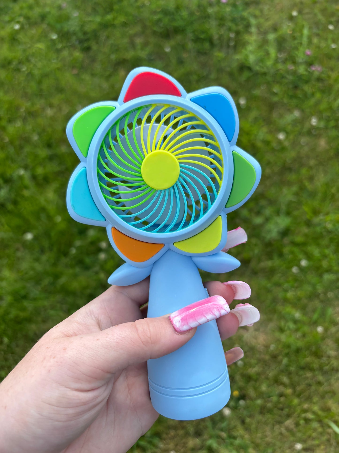 Flower LED Handheld Fan
