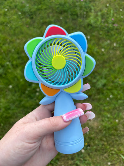 Flower LED Handheld Fan