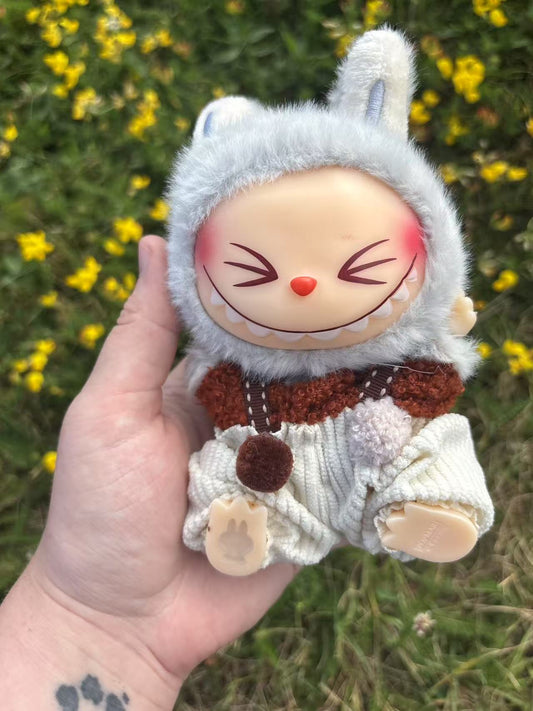 Rusty Bunny Overalls Labubu Clothes Only