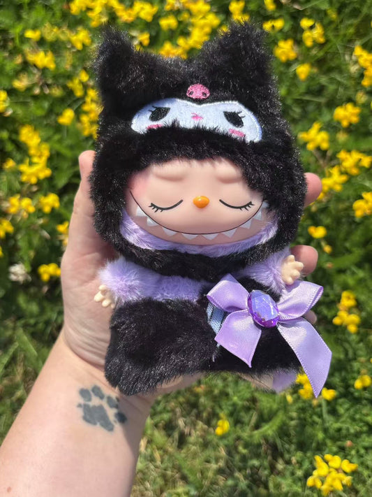 Gothic Amethyst Kitty Labubu Clothes Only