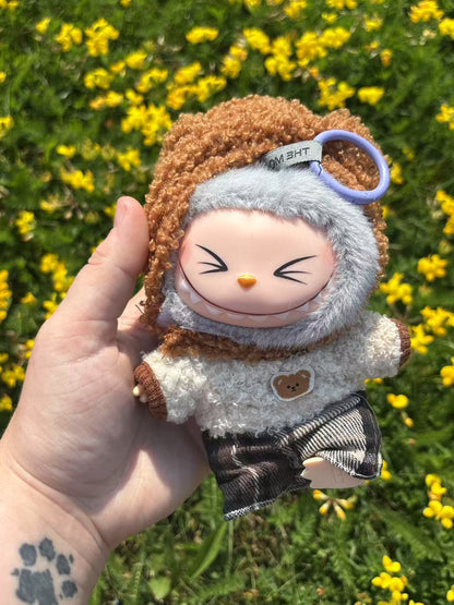 Cozy Bear Hoodie Labubu Clothes Only