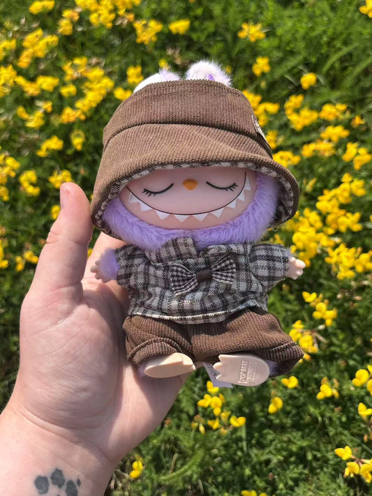 Rustic Plaid Explorer Labubu Clothes Only