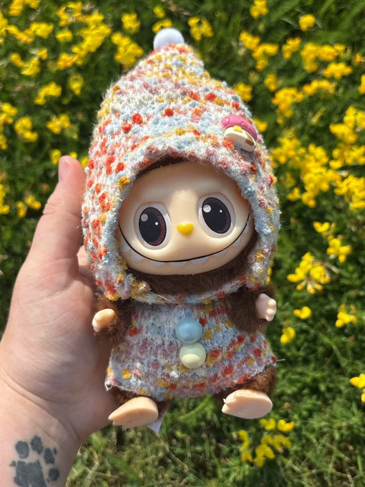 Rainbow Sprinkle Hoodie Labubu Clothes Only