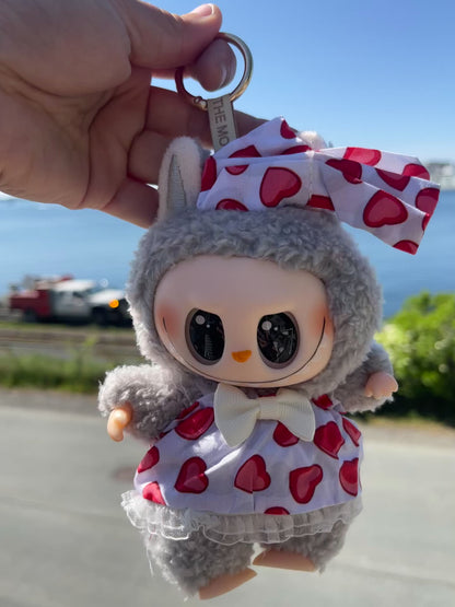White Dress w Hearts and Bow