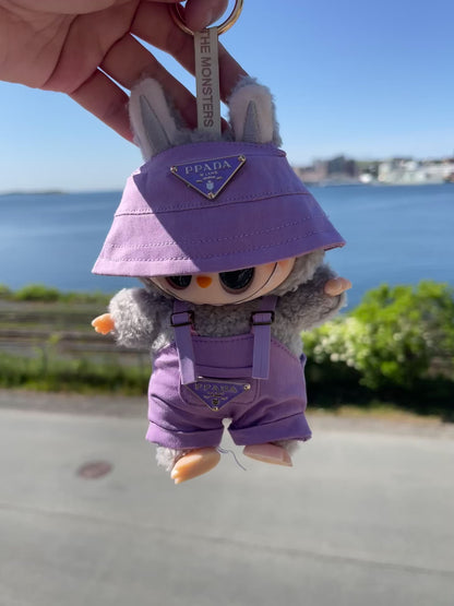 Purple Overalls & Hat