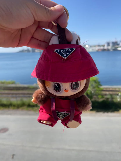 Red Overalls w Hat