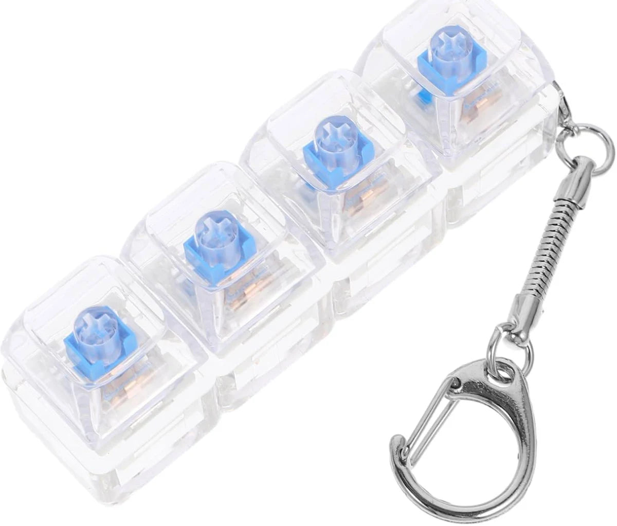 4 Key Selection Keycap Fidget Keychain